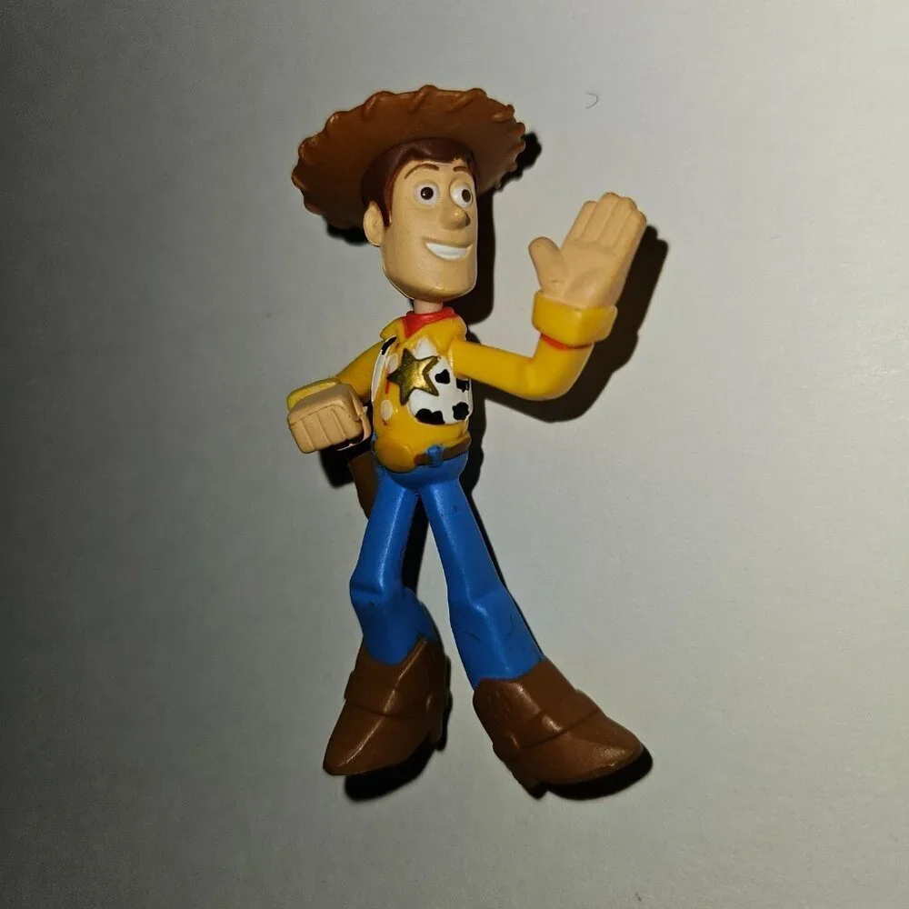 4 Disney Toy Story Woody Cowboy Figures Lot Cake Topper Small 3